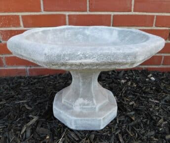 Short Slate Birdbath